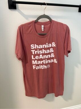 Vintage 90s WOMENS COUNTRY MUSIC Dusty Rose T-Shirt, unisex M